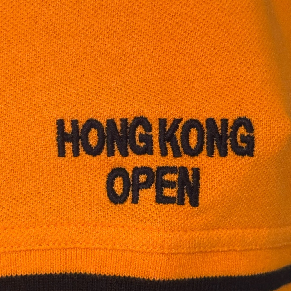 Iain Roberts Cotton Pique Polo Shirt. Orange‎ Black Embroidery. Men’s XL. Rare! - Picture 2 of 8